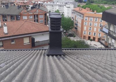 Limpieza  y preparación de chimeneas y pintado en comunidad en Pamplona